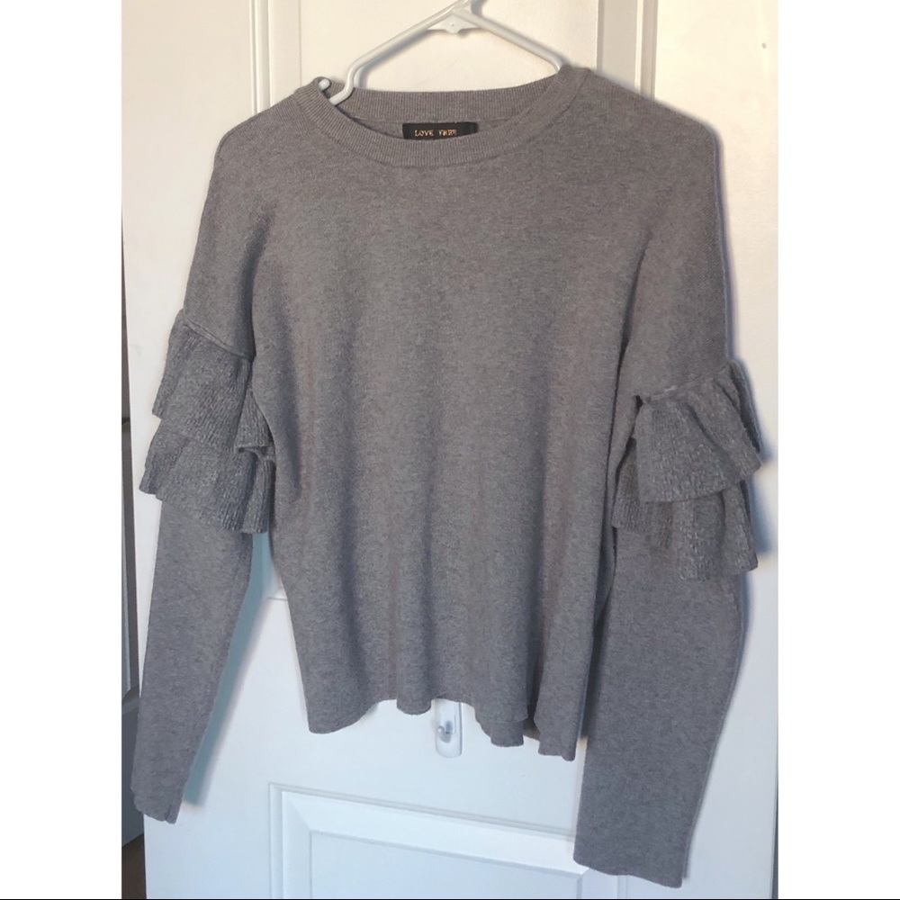 LoveTree Ruffle Sweater - Picture 2 of 7